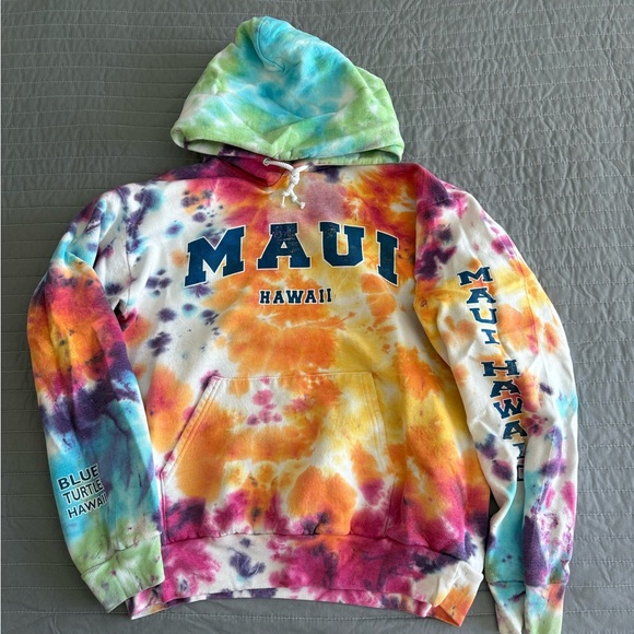 Hanes Tops - Maui Hawaii Tie-Dye Maui Hoodie